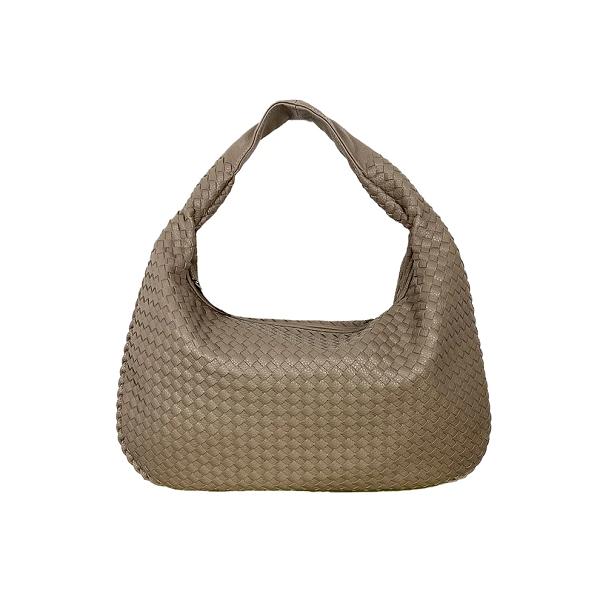 Elegant Flettet Skuldertaske i Beige – By Stær Maria