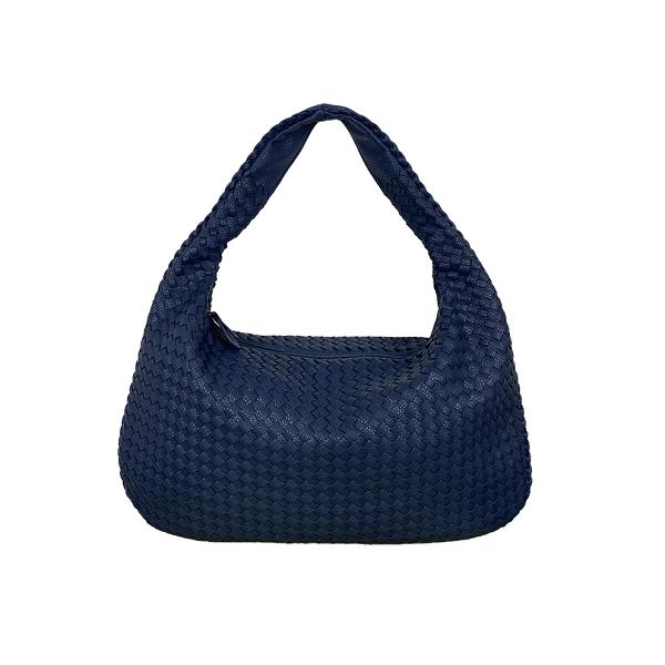 Elegant Navy Flettet Skuldertaske fra By Stær - Stilfuld!