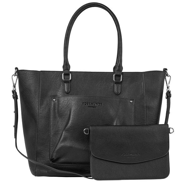 Rosemunde Rbandora Shopper med Clutch – Elegant Sort Taske