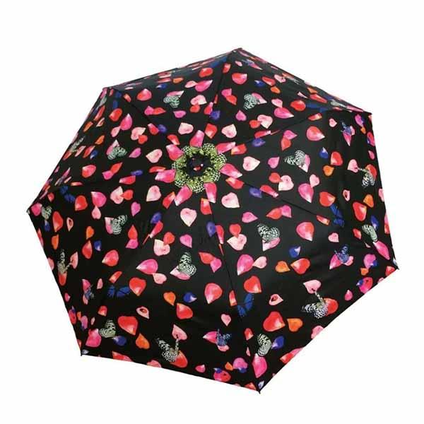 Elegant Smati Taskeparaply med Kronblad SA1551 - Stilfuld Beskyttelse