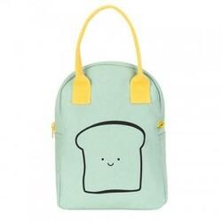 Fluf Zipper Madpakke – Happy Bread Mint på tilbud!