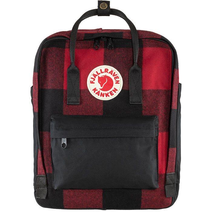 Fjällräven Kånken Re-wool 16L – Rød Rygsæk på Tilbud!