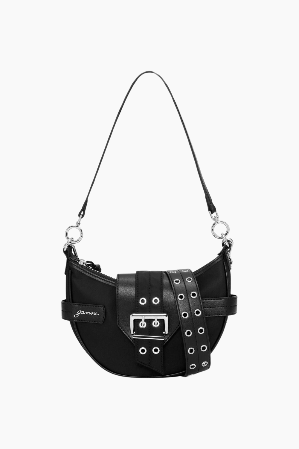 Bucky Bag Small Crossbody i Nylon - Sort Ganni Tasker