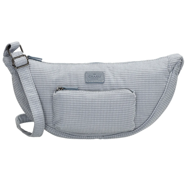 Charm London Valley Crossbody Bumbag M - Jeansblå Tilbud