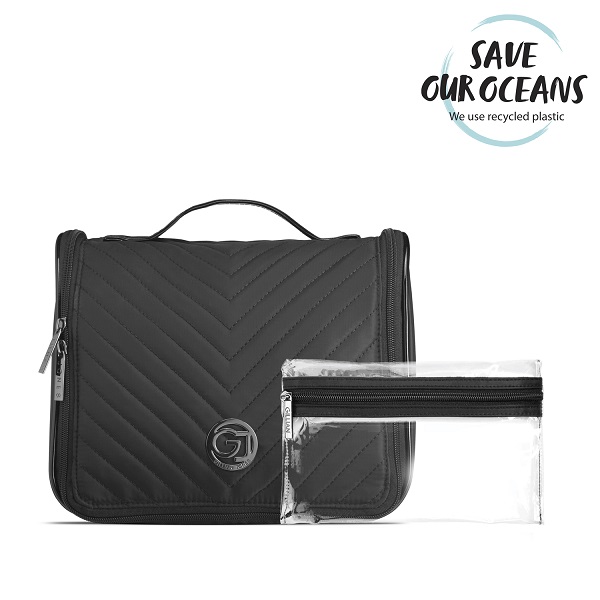 Elegant Sort Hæng Op Toilettaske fra Gillian Jones – Tilbud!