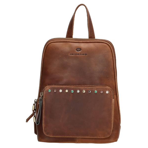 Elegant Cognac Rygsæk fra Micmacbags – Stilfuld og Praktisk!