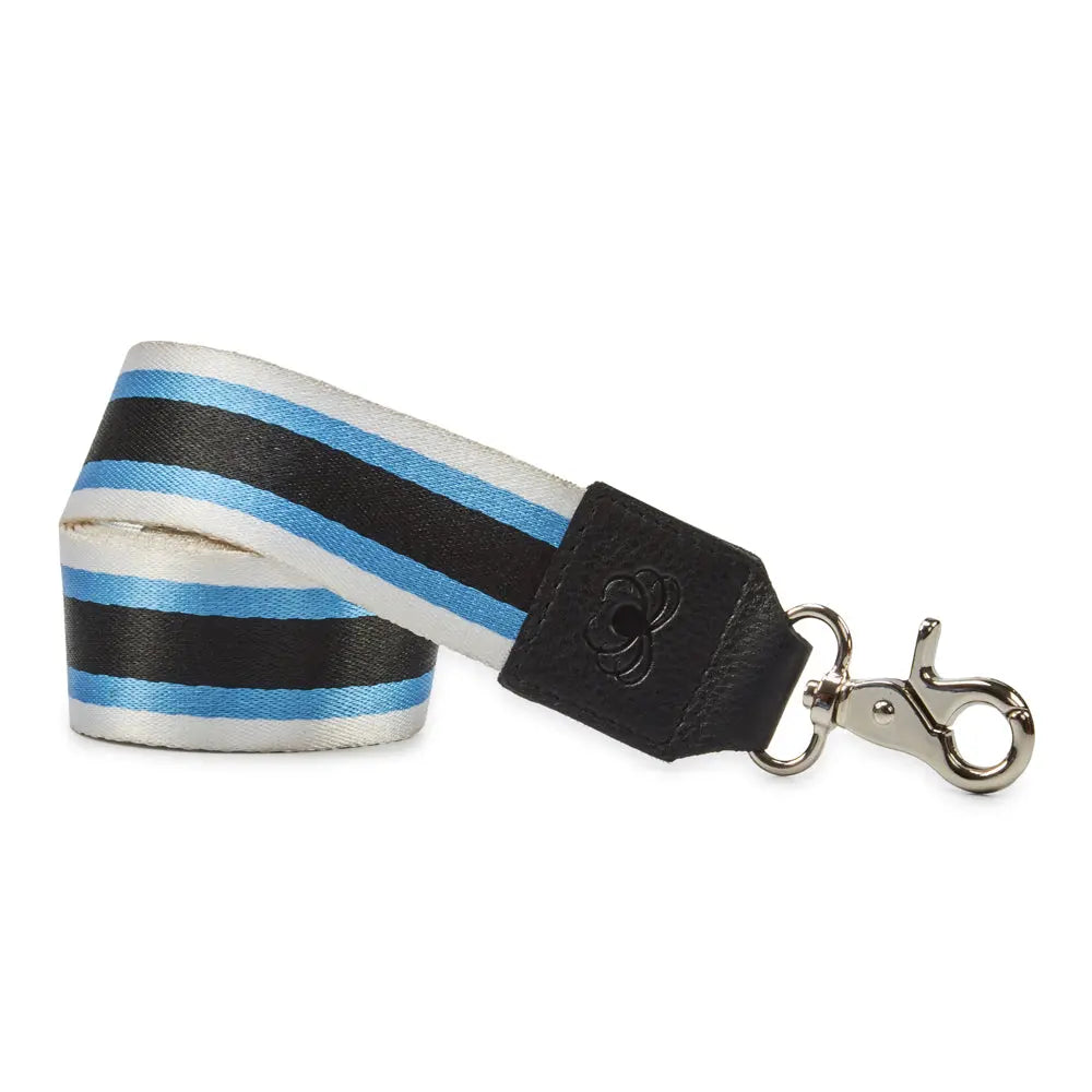 Justerbar Taskerem med Karabiner – Sort, Blå og Hvid