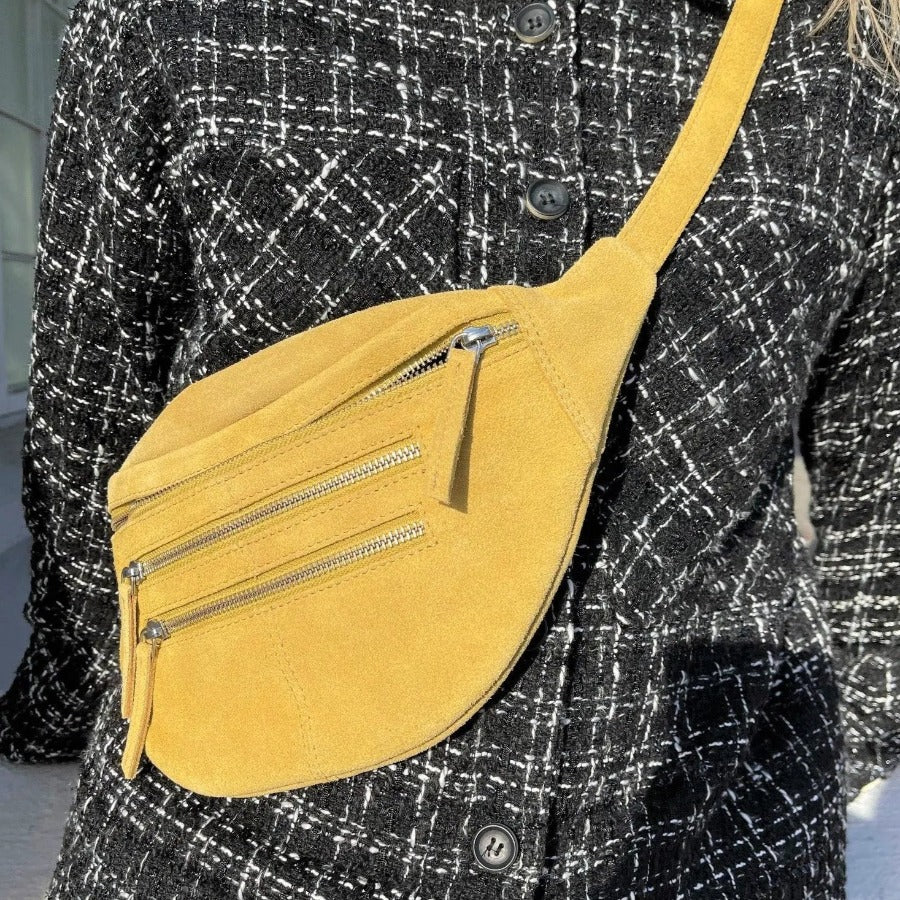Elegant Gul Ruskinds Bæltetaske – Style Cinta på tilbud!