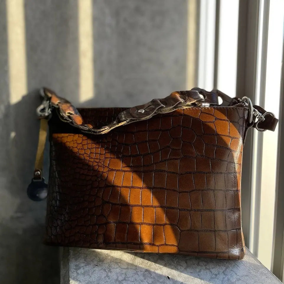 Kosovo Mørkebrun Lædertaske – Eksklusivt Tilbud!