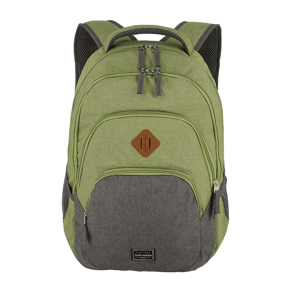 Travelite Basics Melange Rygsæk 15" i Grøngrå – Tilbud!