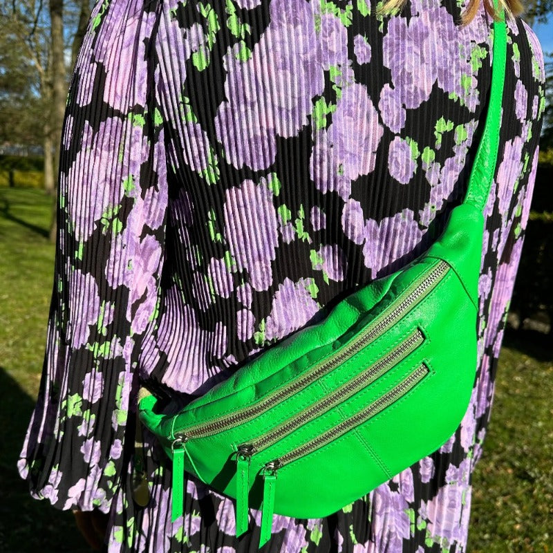 Stilfuld Lysegrøn Læder Bumbag – Fantastisk Tilbud!