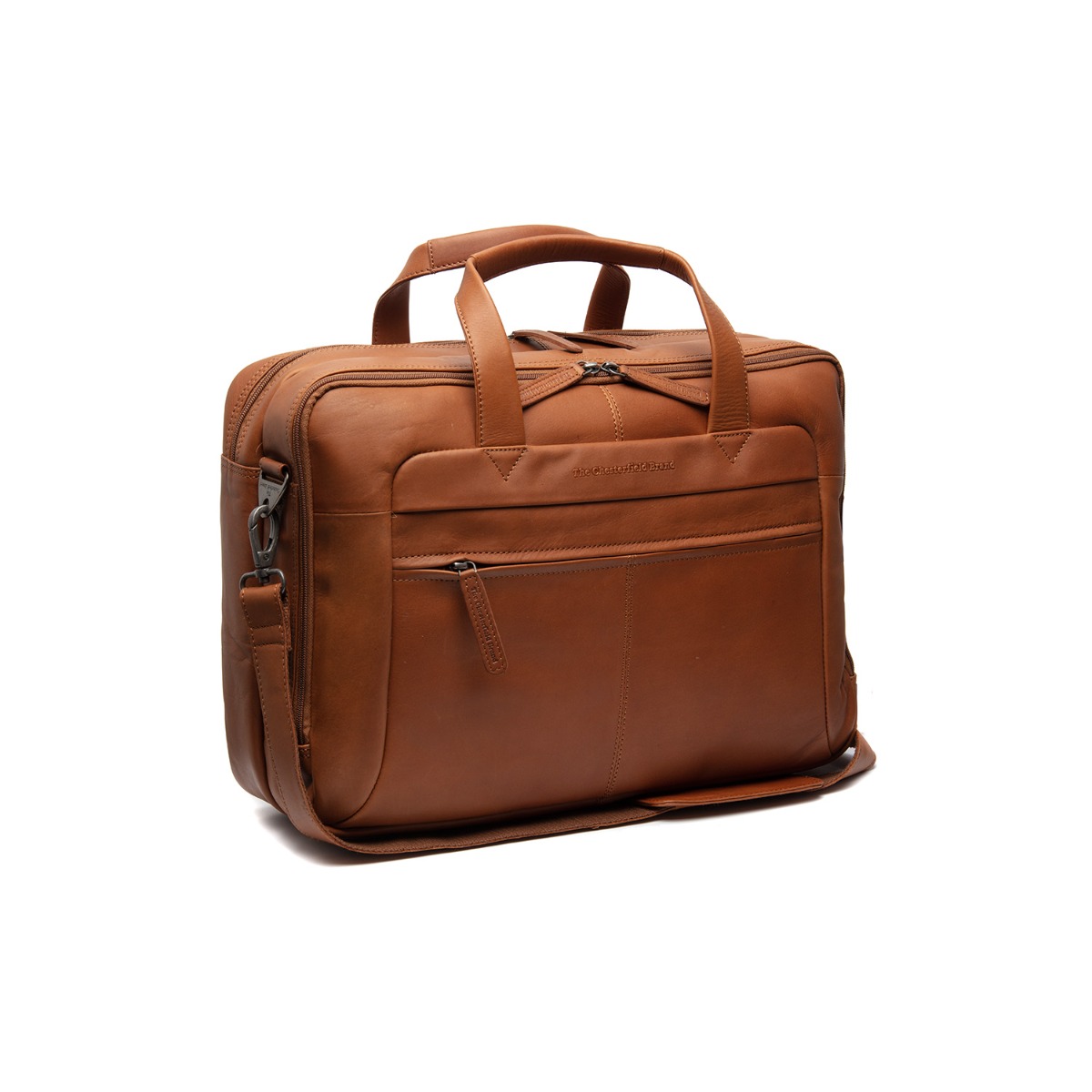 Chesterfield Bags Ryan Laptop Taske 17" – Cognac Elegance