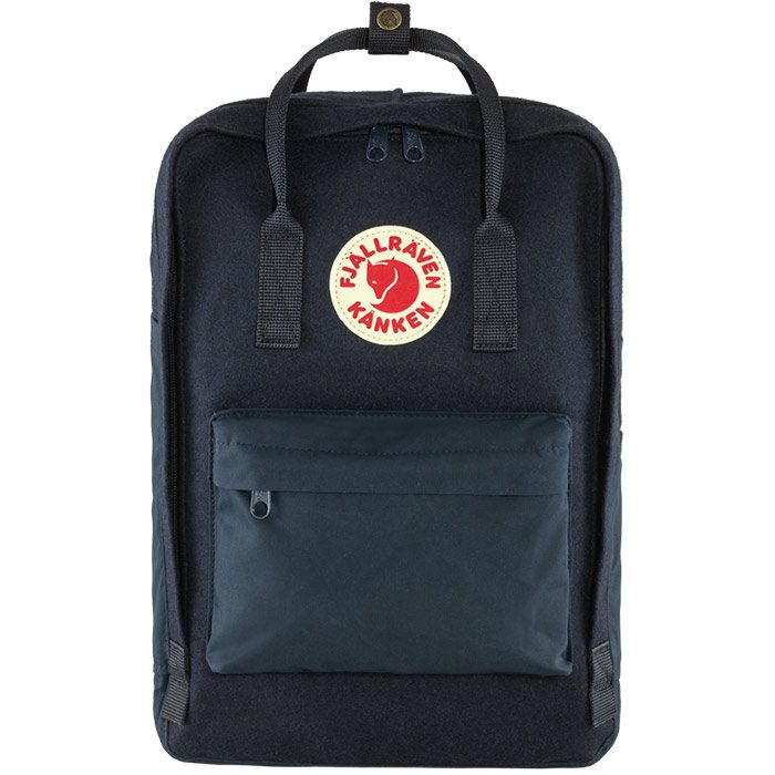 Fjällräven Kånken Re-wool Laptop Rygsæk – Elegant Sort Taske