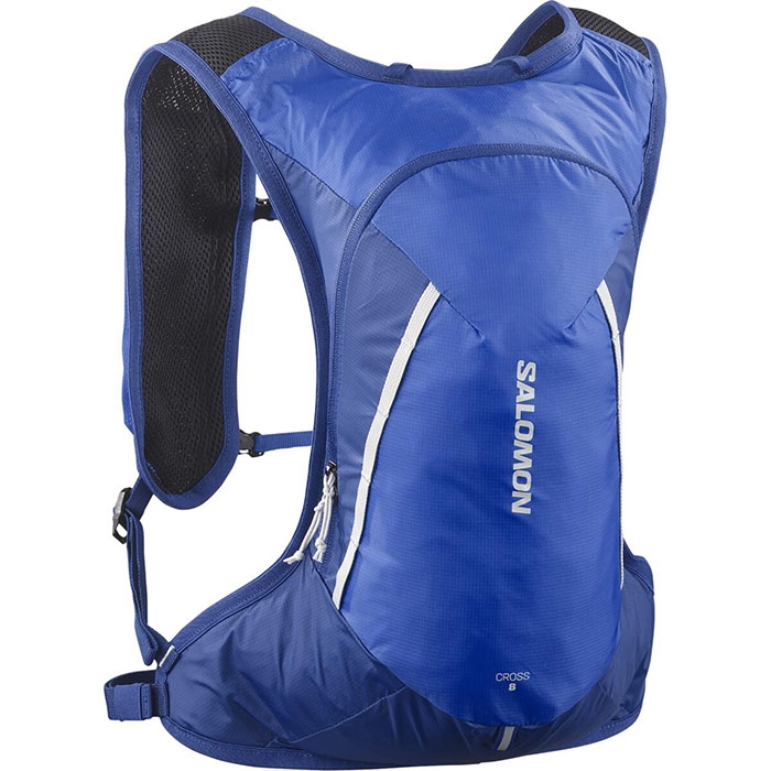 Salomon Cross 8 Rygsæk - Nautical Blå Vandrerygsæk Tilbud
