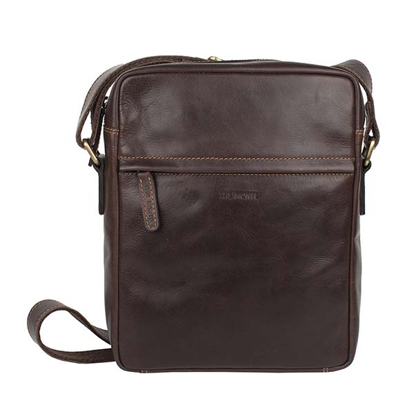 Elegant skuldertaske til mænd – Monte Herretaske M Brun