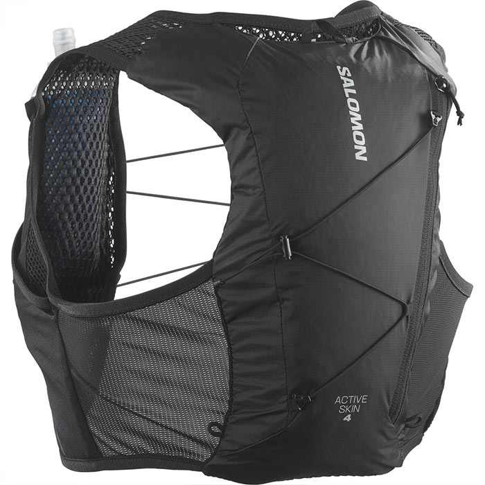 Salomon Active Skin 4 Vandrerygsæk – Sortmetal Eventyr