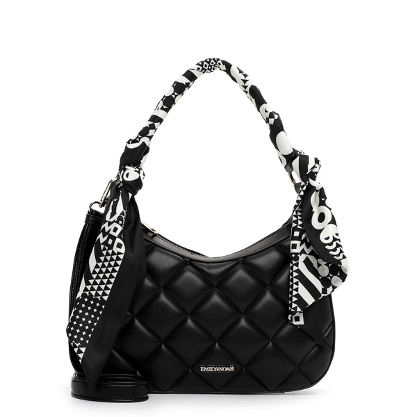 Elegant sort skuldertaske fra Emily & Noah – Hurtig levering!