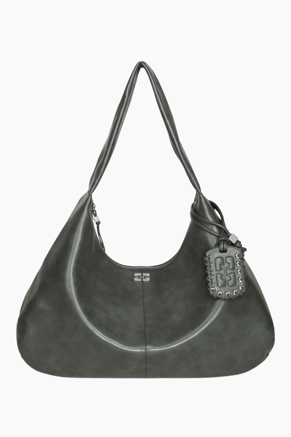 Ganni Bou Bag Hobo XXL – Steal Grey – Fantastisk Tilbud!