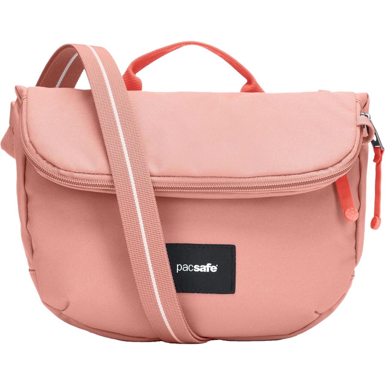 Pacsafe Go Saddle Crossbody Taske - Lyserød Elegance