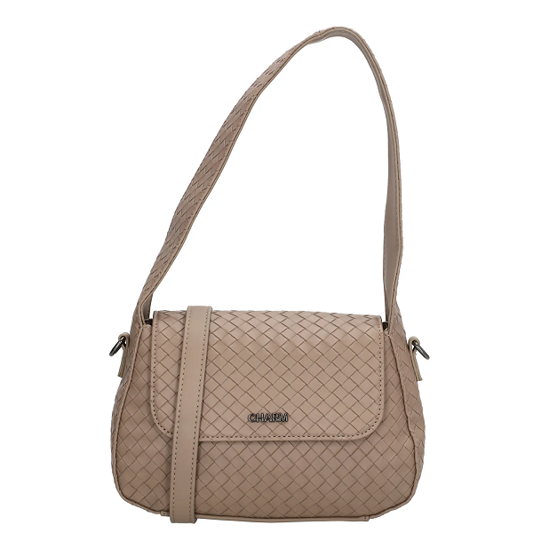 Charm London Mirabello Skuldertaske Taupe