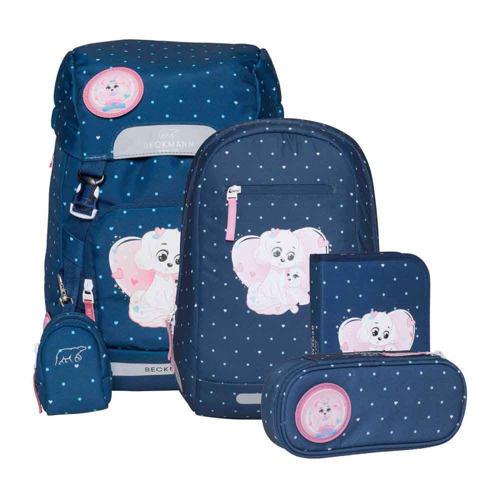 Beckmann Skoletaske 22l Pet Friends Blue Sæt Af 6 Dele