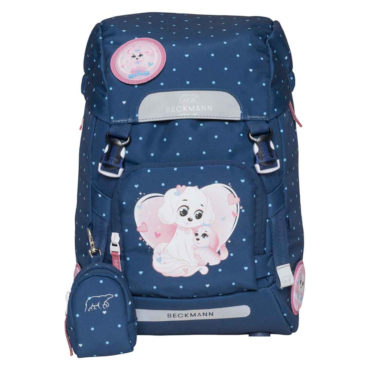 Beckmann Skoletaske 22l Pet Friends Blue