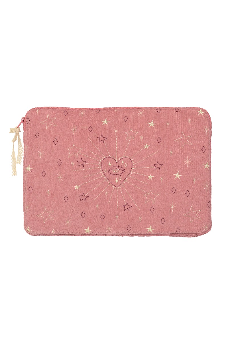 Maanesten - Computertaske - Computer Sleeve 13quot - Pink Magic Heart  Moon Pink