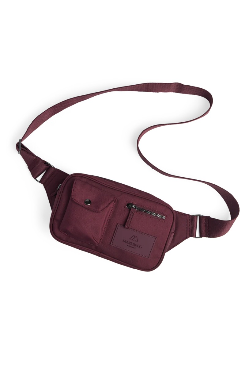 Markberg - Taske - Darlambg Bum Bag Monochrome - Burgundy