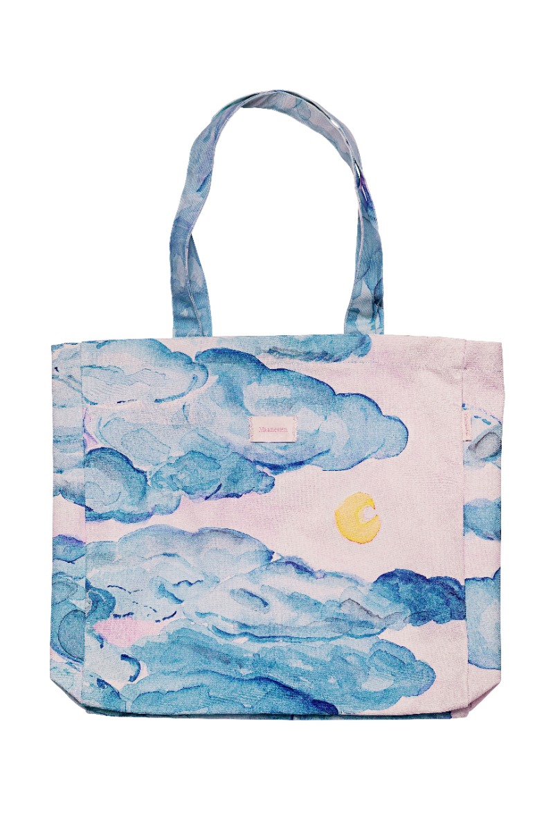 Maanesten - Taske - Totebag Moonshine Rose - Blue