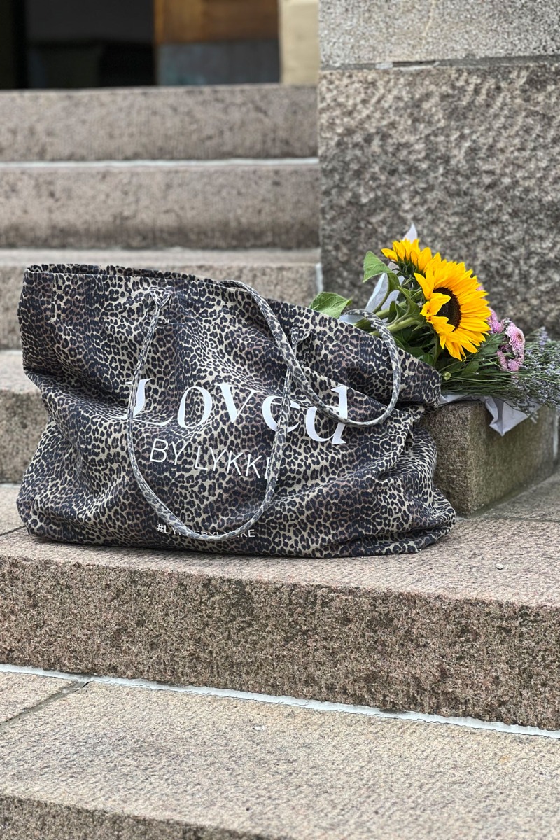 Loved By Lykke X Pieces - Taske - Pc Lykke Large Totebag - Blackleopard