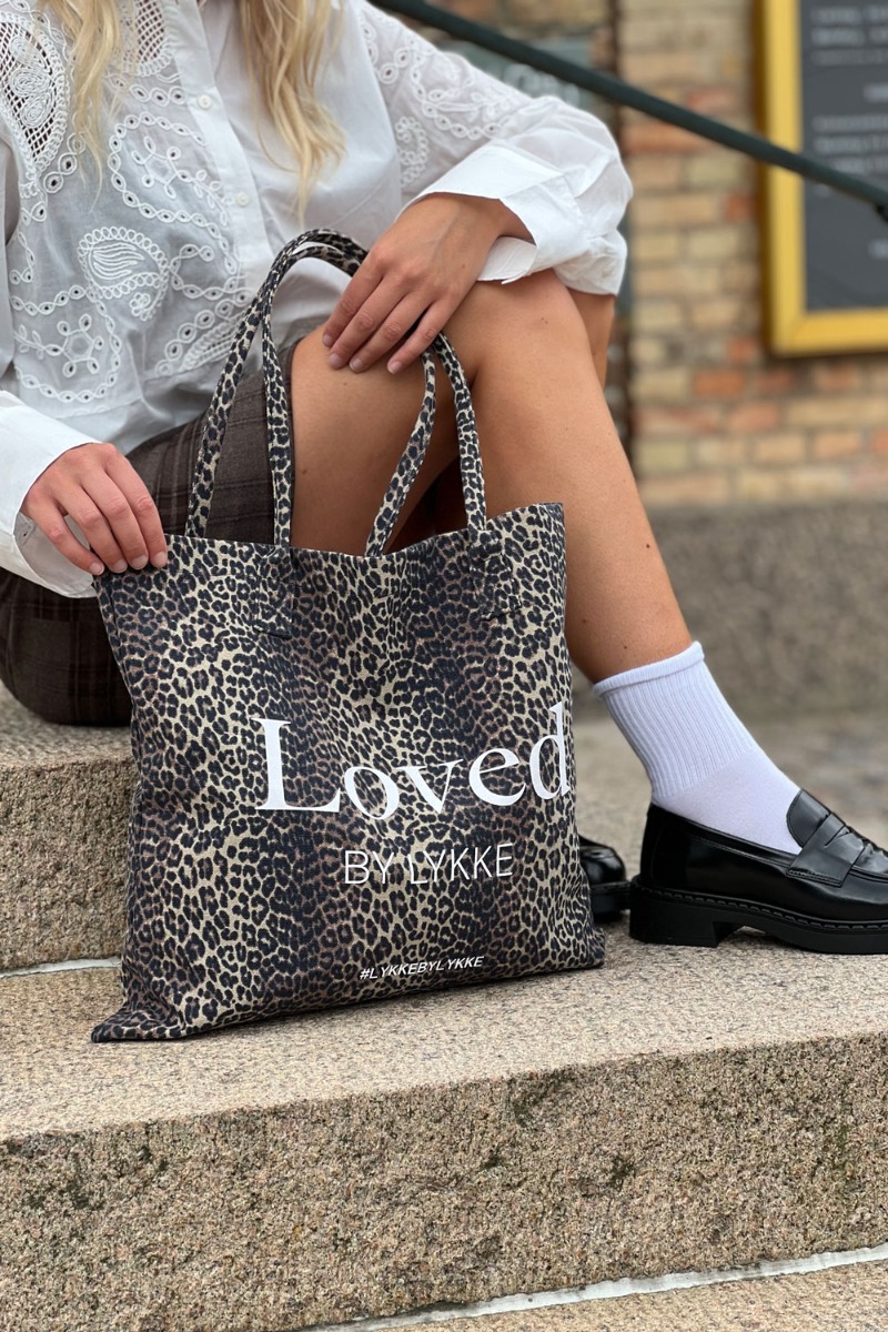 Loved By Lykke X Pieces - Taske - Pc Lykke Totebag - Blackleopard